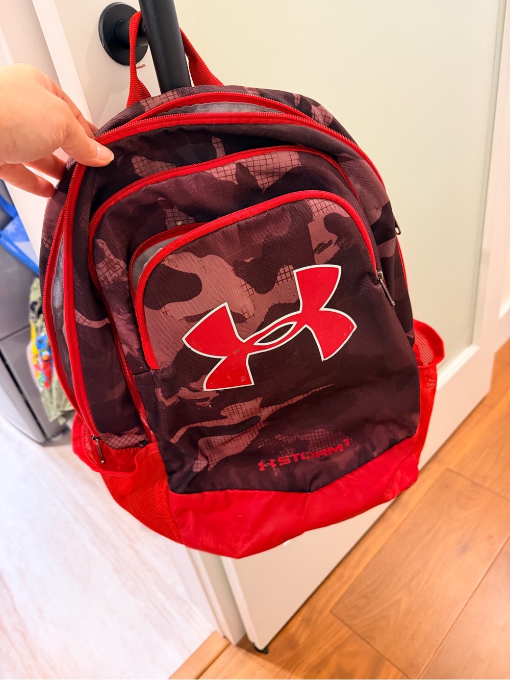 Under Armour Red and Dark Red Camo Men's Backpack